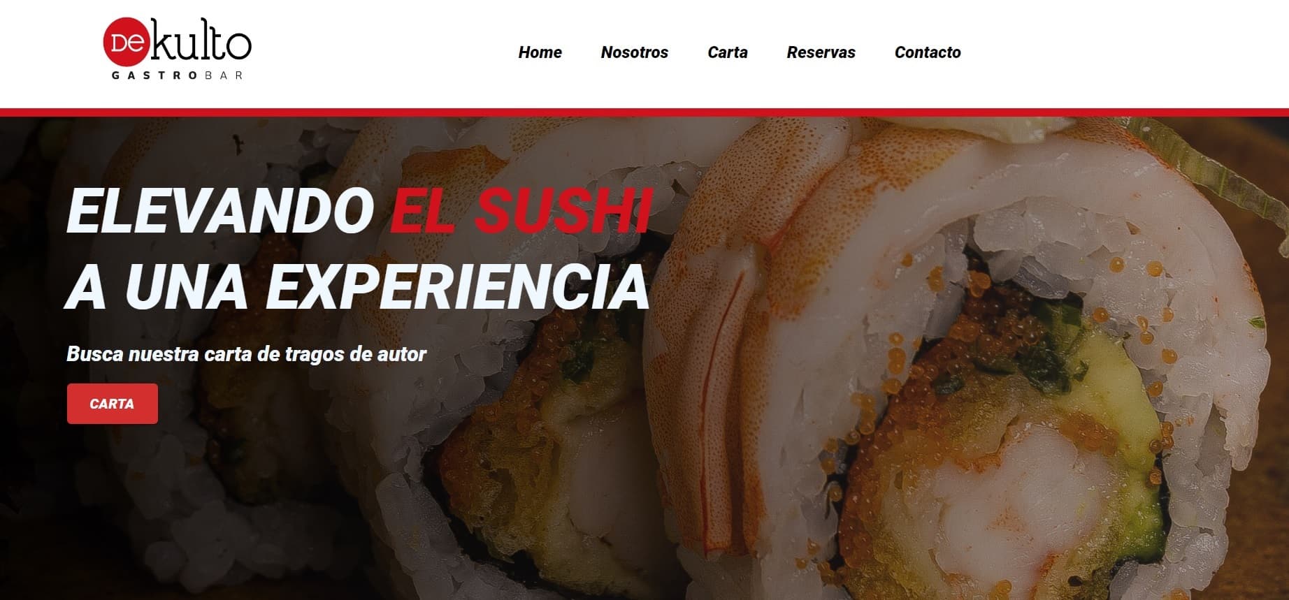 Sitio web Restaurant Dekulto